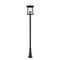 Z-Lite Rainer 5 Light Outdoor Post Mounted Fixture, 15.5in. W x 121.5in. H, Black 5015PHXLR-5011P-BK - alternate 7